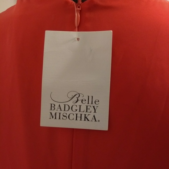 Badgley Mischka Belle Orange Formal Gown - Picture 3 of 7